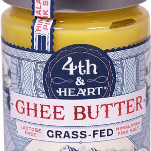 4th & Heart Lactose Free Grass-Fed Ghee Butter Himalayan Pink Salt -- 9 oz