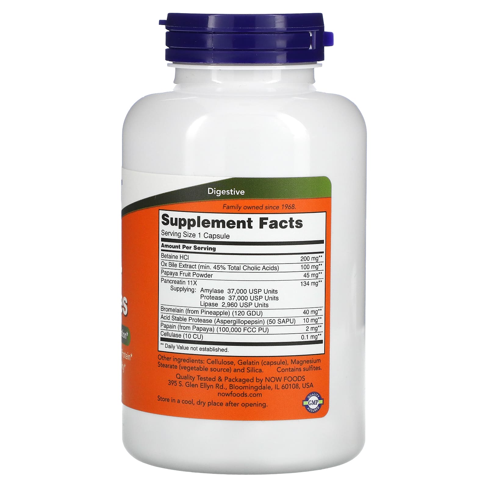 NOW Foods, Super Enzimas, 180 Cápsulas - Imagem 2