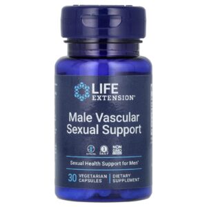 Life Extension, Auxílio Sexual Vascular para Homens, 30 Cápsulas Vegetarianas