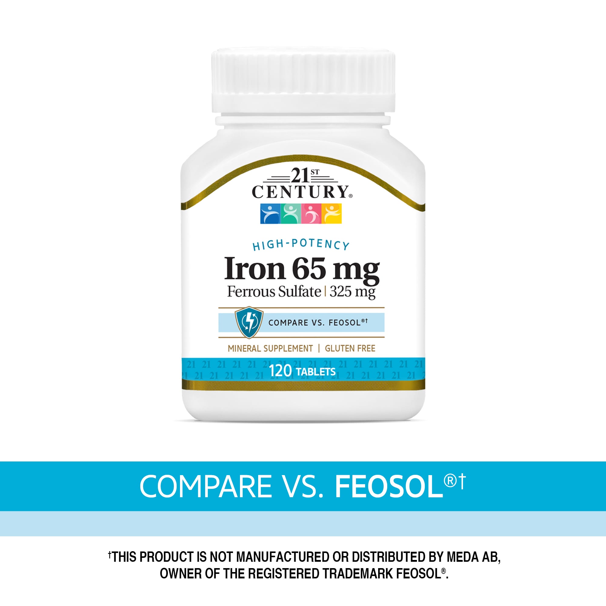21st Century, Ferro, 65 mg, 120 Comprimidos - Imagem 7
