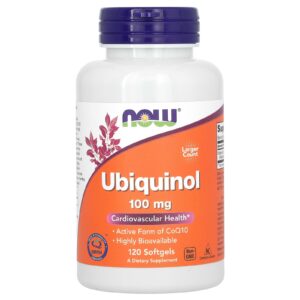NOW Foods, Ubiquinol, 100 mg, 120 Cápsulas Softgel