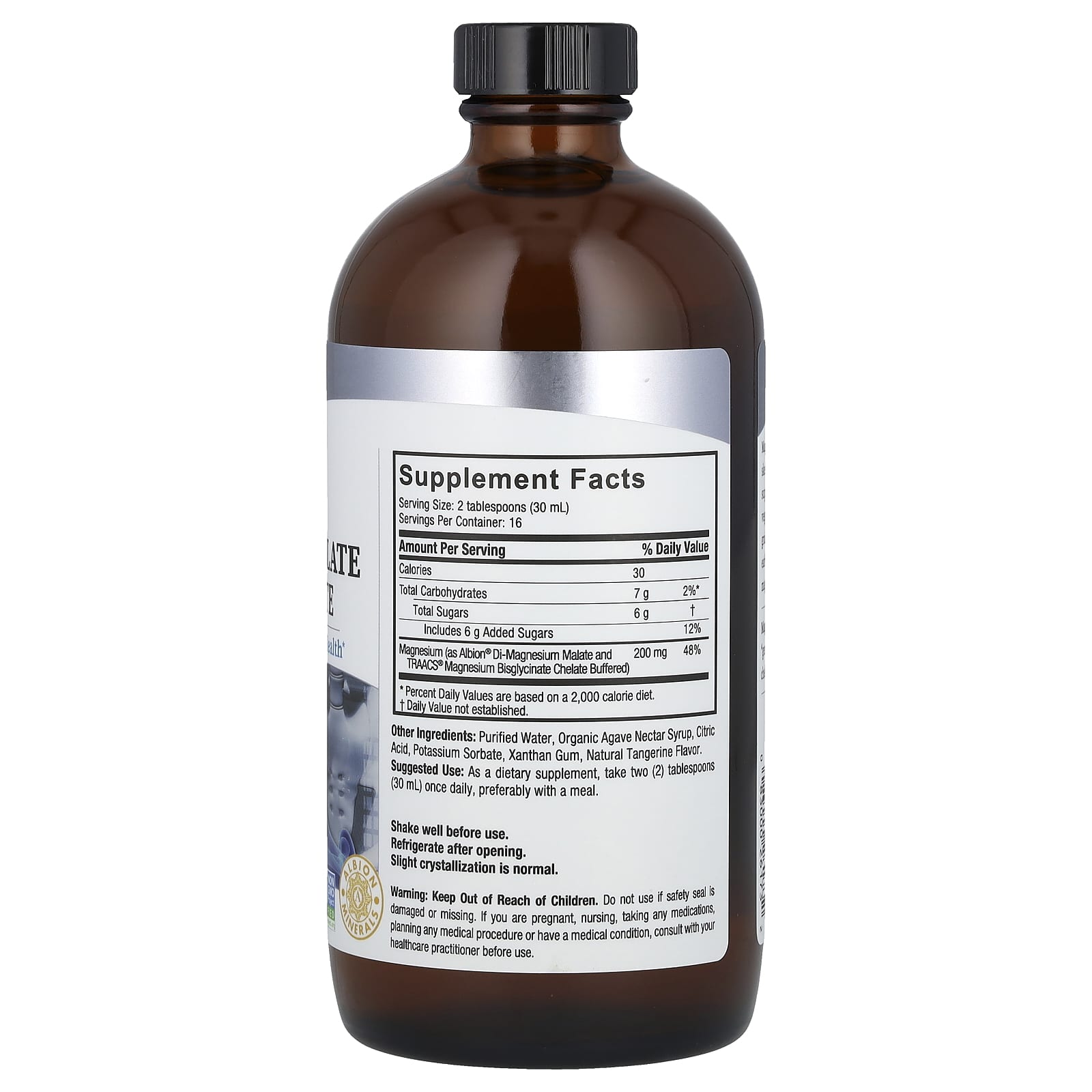 Nature's Answer, Malato e Glicinato de Magnésio Líquido, 480 ml (16 fl oz) - Imagem 2