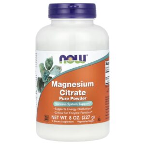 NOW Foods, Citrato de Magnésio Puro em Pó, 227 g (8 oz)