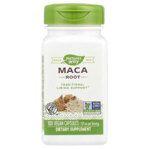 Nature's Way, Raiz de Maca, 525 mg, 100 Cápsulas Vegetais
