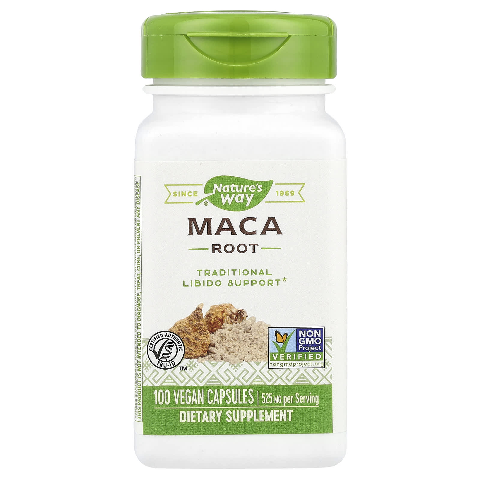 Nature's Way, Raiz de Maca, 525 mg, 100 Cápsulas Vegetais