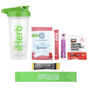 iHerb Exclusive, Garrafa Esportiva de Aniversário de 2025, Conjunto de 7 Unidades