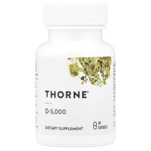 Thorne, D-5.000, 60 Cápsulas (125 mcg por Cápsula)