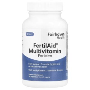 Fairhaven Health, FertilAid para Homens, 90 cápsulas