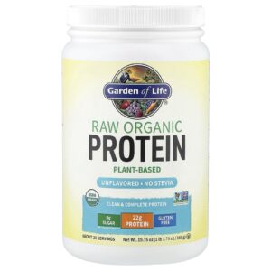 Garden of Life, RAW Organic Protein, Sem Sabor, 560 g (1 lb 3,75 oz)