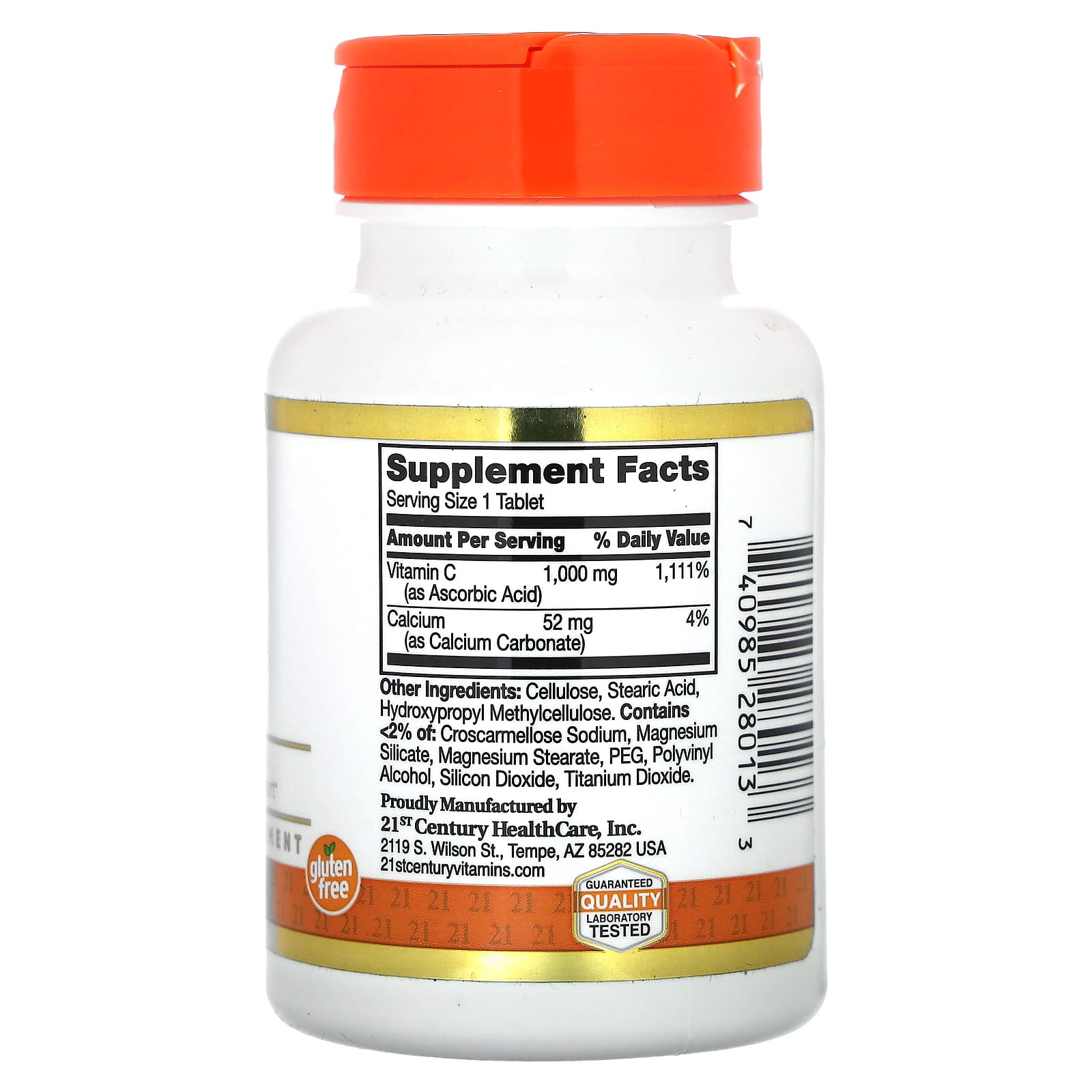 21st Century, Vitamina C, 1.000 mg, 60 Comprimidos - Imagem 2