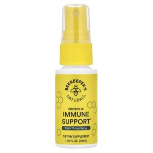 Beekeeper's Naturals, Suporte Imunológico de Própolis, Spray Diário para Garganta, 30 ml (1,06 fl oz)
