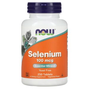 NOW Foods, Selênio, 100 mcg, 250 Comprimidos