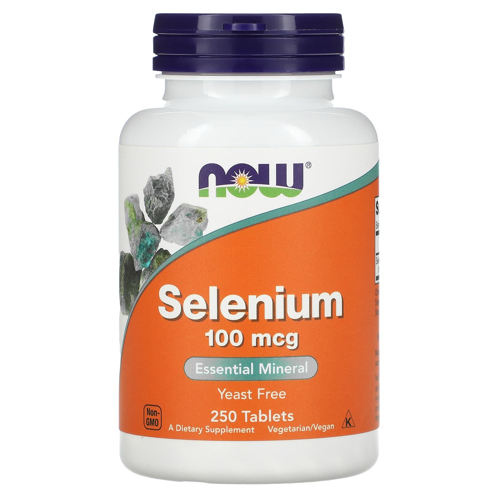 NOW Foods, Selênio, 100 mcg, 250 Comprimidos