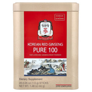 JungKwanJang, Ginseng Vermelho Coreano, Puro 100, 28 Bastões, 1,5 g (0,05 oz) Cada
