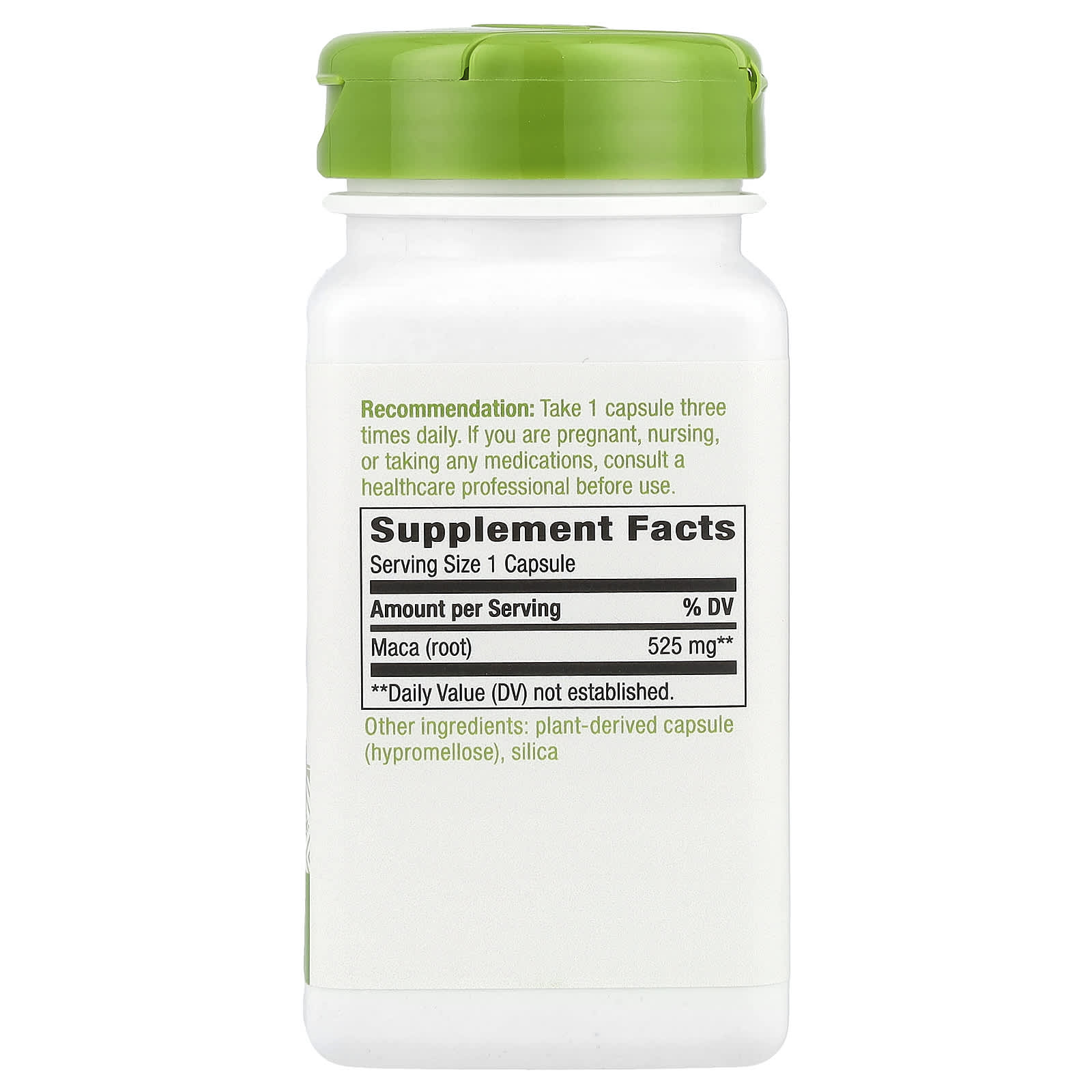 Nature's Way, Raiz de Maca, 525 mg, 100 Cápsulas Vegetais - Imagem 2