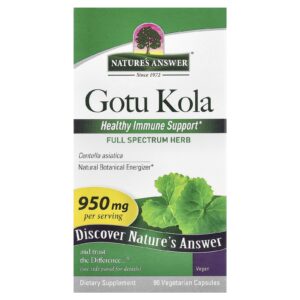 Nature's Answer, Gotu Kola, 90 Cápsulas Vegetarianas (475 mg por Cápsula)