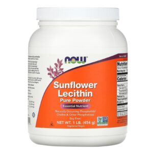 NOW Foods, Lecitina de Girassol, Pó Puro, 454 g (1 lb)