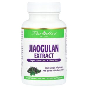 Paradise Herbs, Extrato de Jiaogulan, 60 Cápsulas Vegetarianas (250 mg por Cápsula)