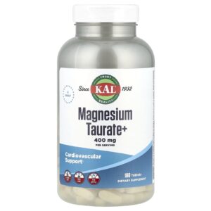 KAL, Taurato de Magnésio+, 180 Comprimidos
