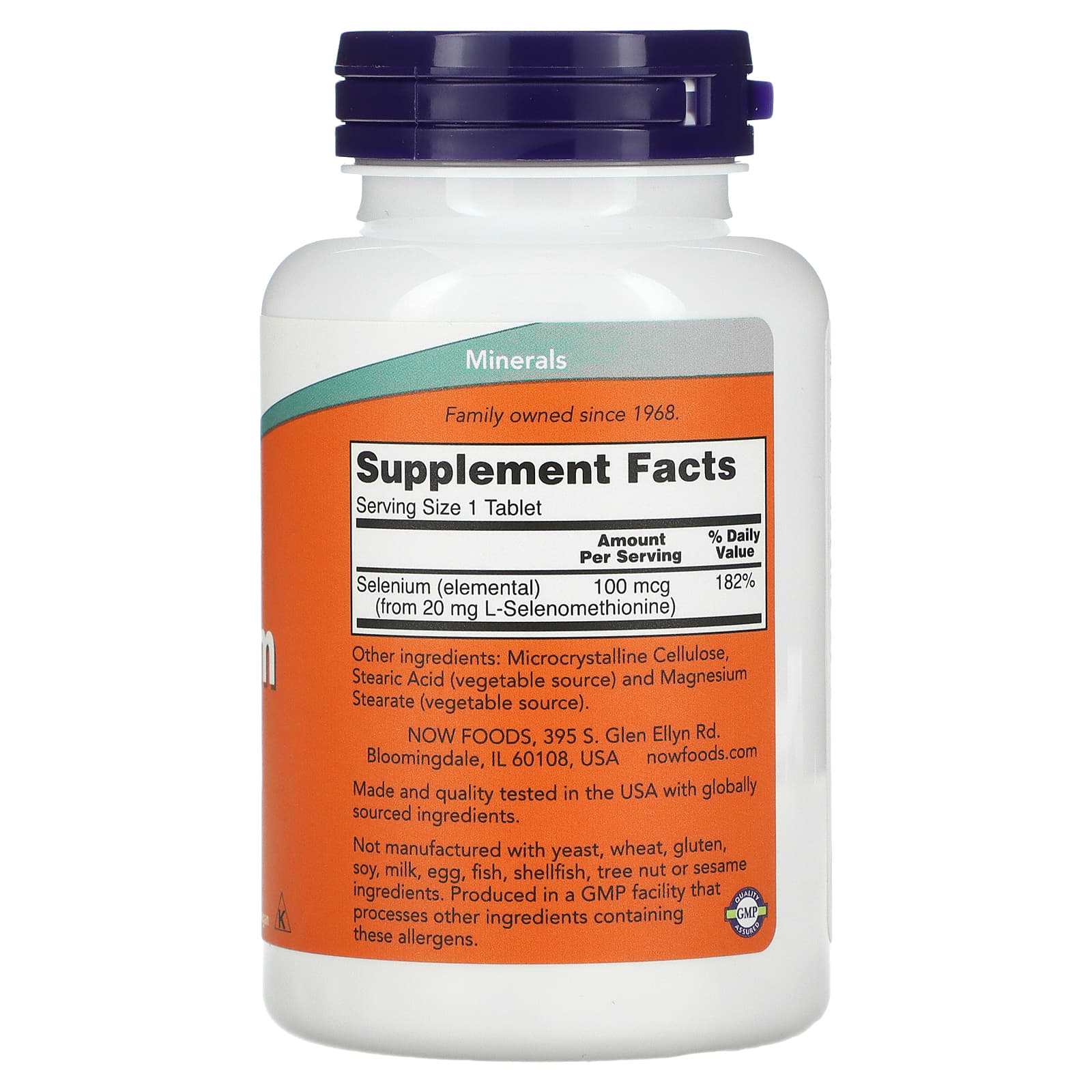NOW Foods, Selênio, 100 mcg, 250 Comprimidos - Imagem 2