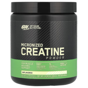 Optimum Nutrition, Creatina Micronizada em Pó, Sem Sabor, 300 g (10,58 oz)