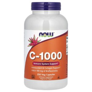 NOW Foods, C-1000, 250 Cápsulas Vegetais