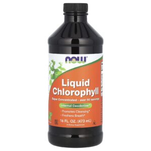 NOW Foods, Clorofila Líquida, Hortelã Natural, 473 ml (16 fl oz)
