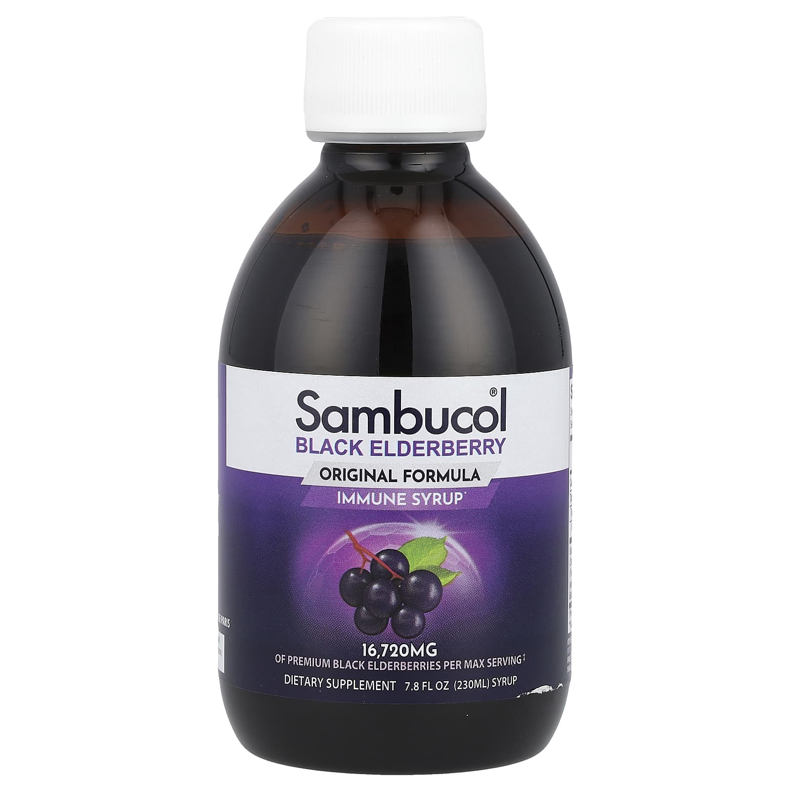 Sambucol, Xarope de Sabugueiro Preto para Imunidade, Fórmula Original, 16.720 mg, 230 ml (7,8 fl oz) - Imagem 3