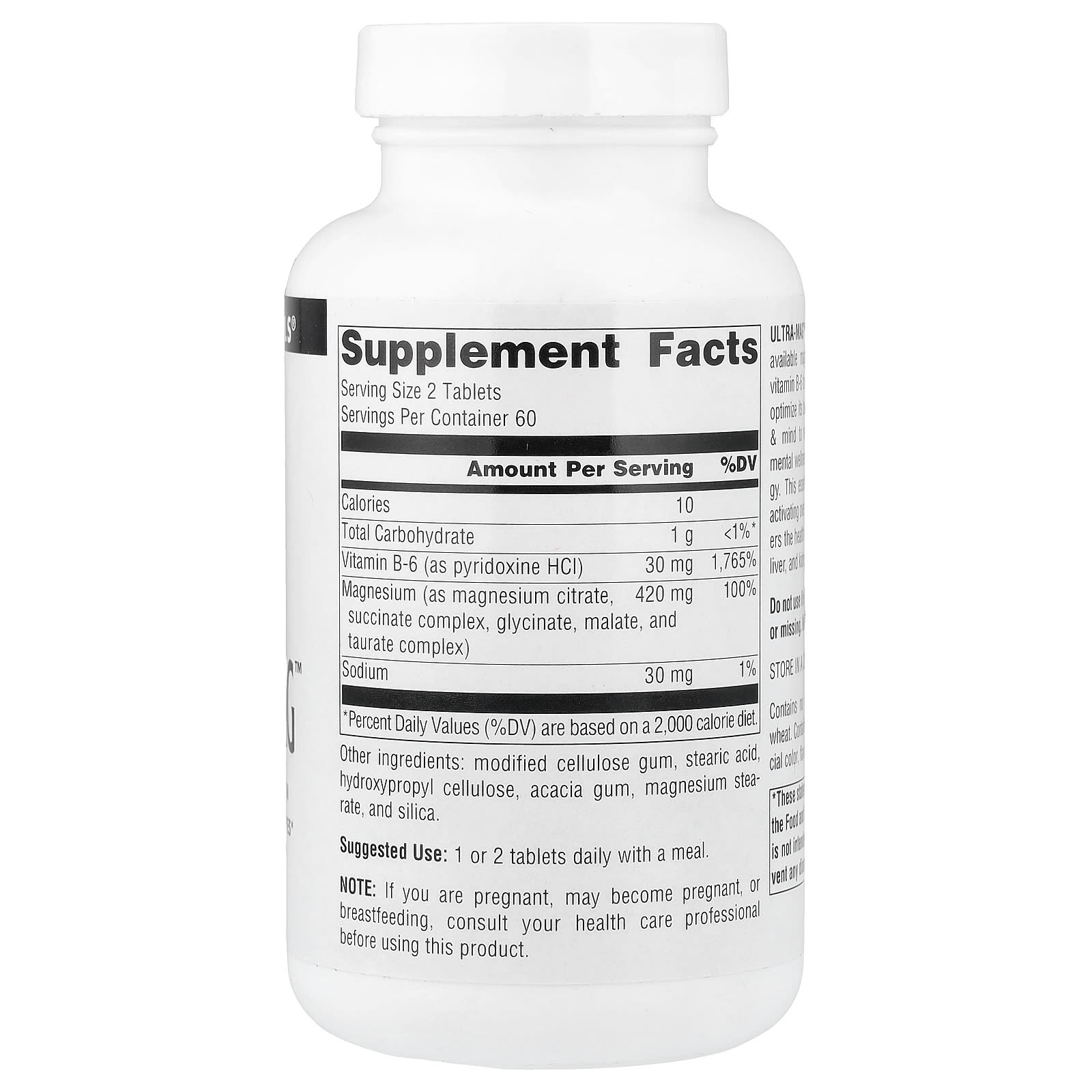 Source Naturals, Ultra-Mag, 120 Comprimidos - Imagem 2