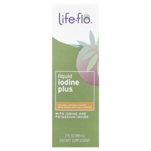 Life-flo, Iodo Líquido Plus, Sabor Laranja Natural, 59 ml (2 fl oz)