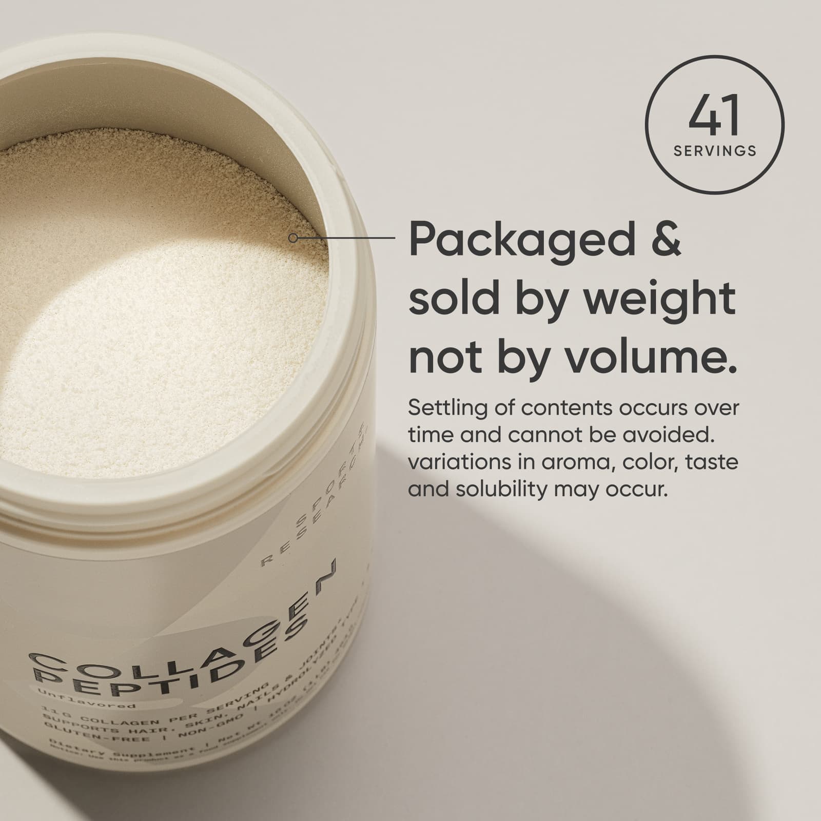 Sports Research, Peptídeos de Colágeno, Sem Sabor, 454 g (16 oz) - Imagem 7