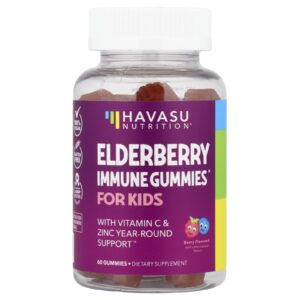 Havasu Nutrition, Gomas de Sabugueiro para Crianças, 60 Gomas