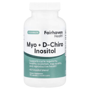 Fairhaven Health, Myo + D-Chiro Inositol, 120 Cápsulas