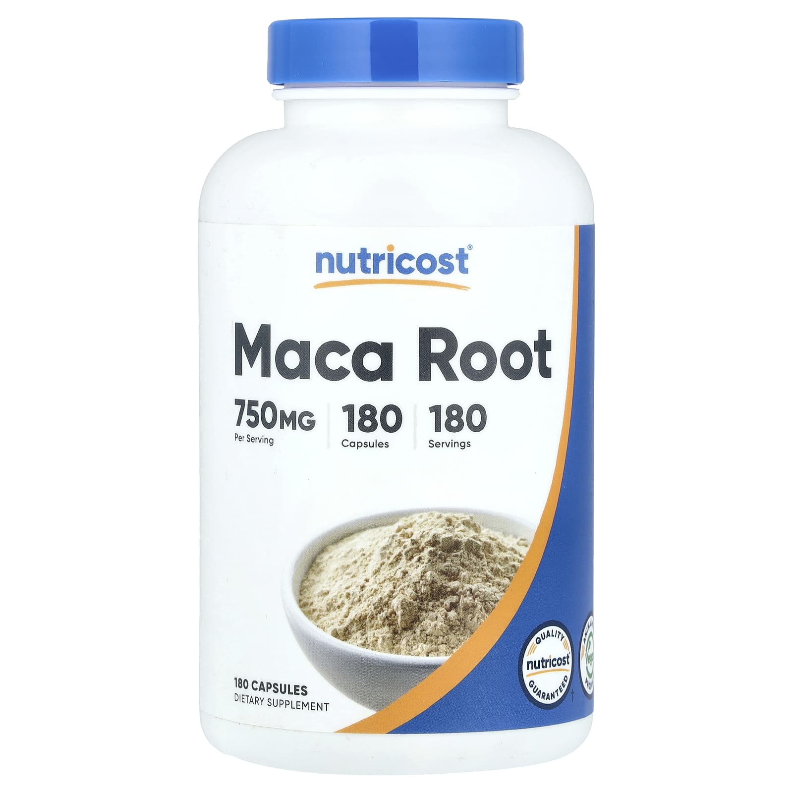 Nutricost, Raiz de maca, 750 mg, 180 cápsulas