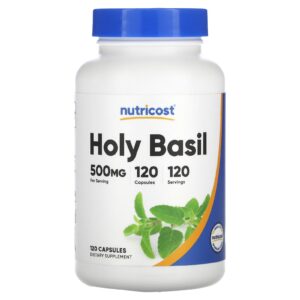 Nutricost, Manjericão Sagrado, 500 mg, 120 Cápsulas