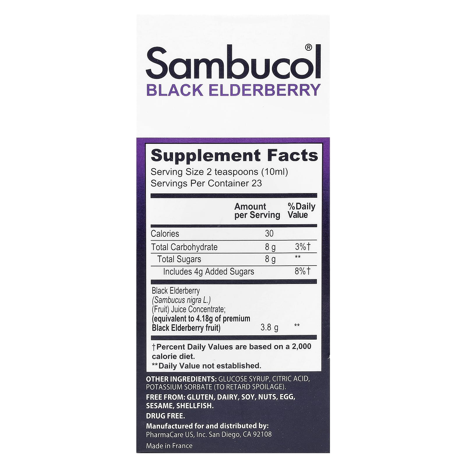 Sambucol, Xarope de Sabugueiro Preto para Imunidade, Fórmula Original, 16.720 mg, 230 ml (7,8 fl oz) - Imagem 2