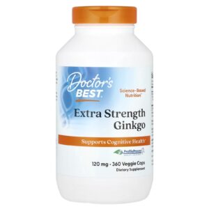 Doctor's Best, Ginkgo, 120 mg, 360 Cápsulas Vegetais