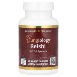 California Gold Nutrition, Reishi (Ganoderma lucidum), Espectro Completo, Orgânico Certificado, 90 Cápsulas Vegetais (600 mg por Cápsula Vegetal)