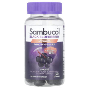 Sambucol, Sabugueiro Preto com Vitamina C e Zinco, 30 Gomas