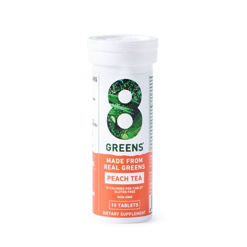 8Greens Peach Tea Effervescent Tablets -- 10 Tablets