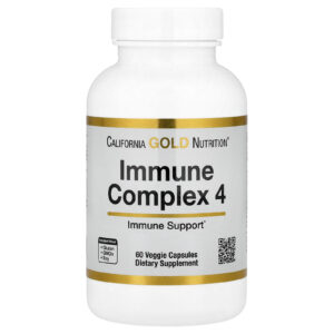 California Gold Nutrition, Complexo Imunológico 4, 60 Cápsulas Vegetais