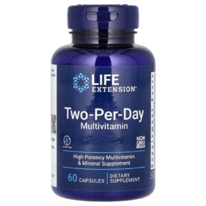 Life Extension, Multivitamínico 2 por Dia, 60 Cápsulas