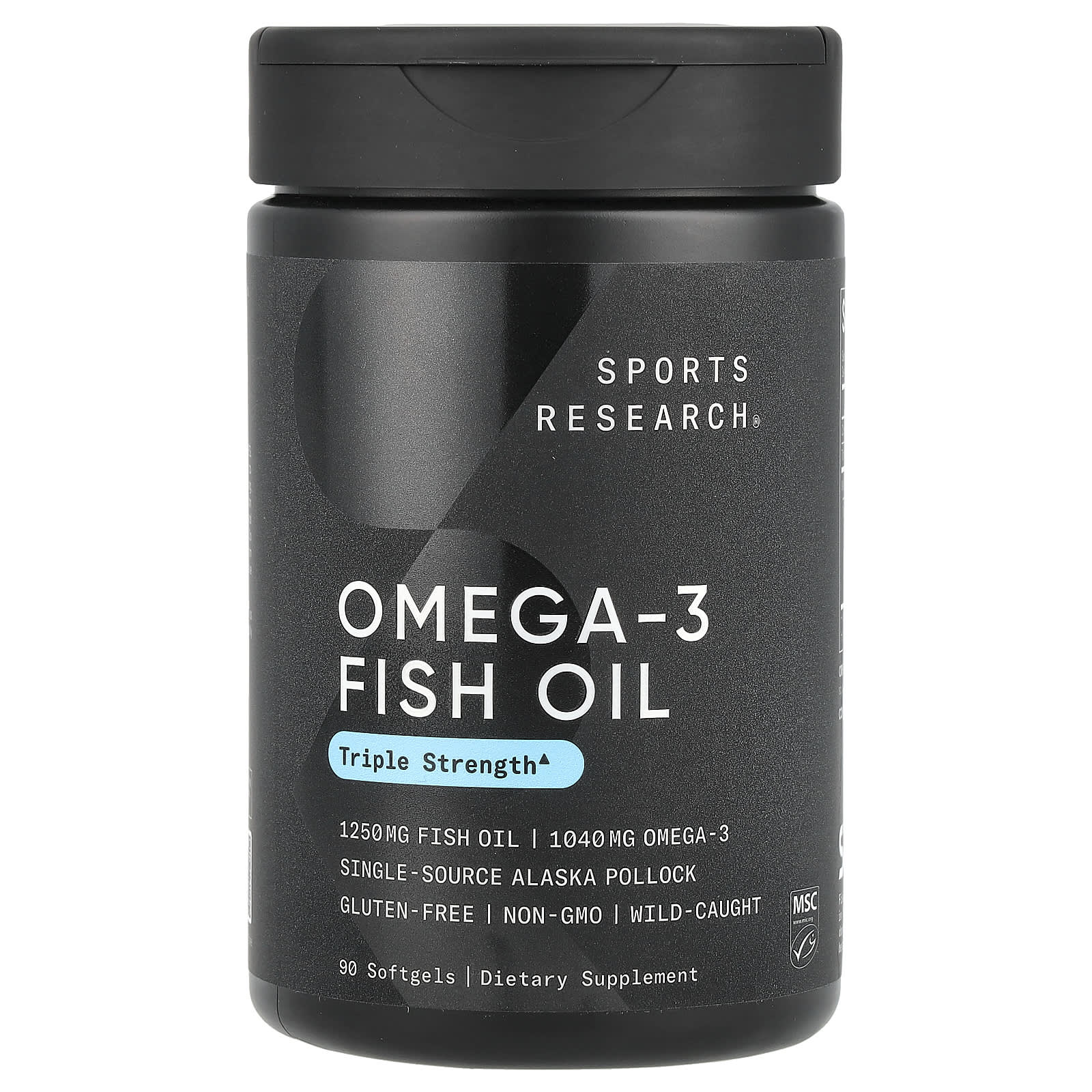 Sports Research, Óleo de Peixe Ômega-3, Potência Tripla, 90 Cápsulas Softgel