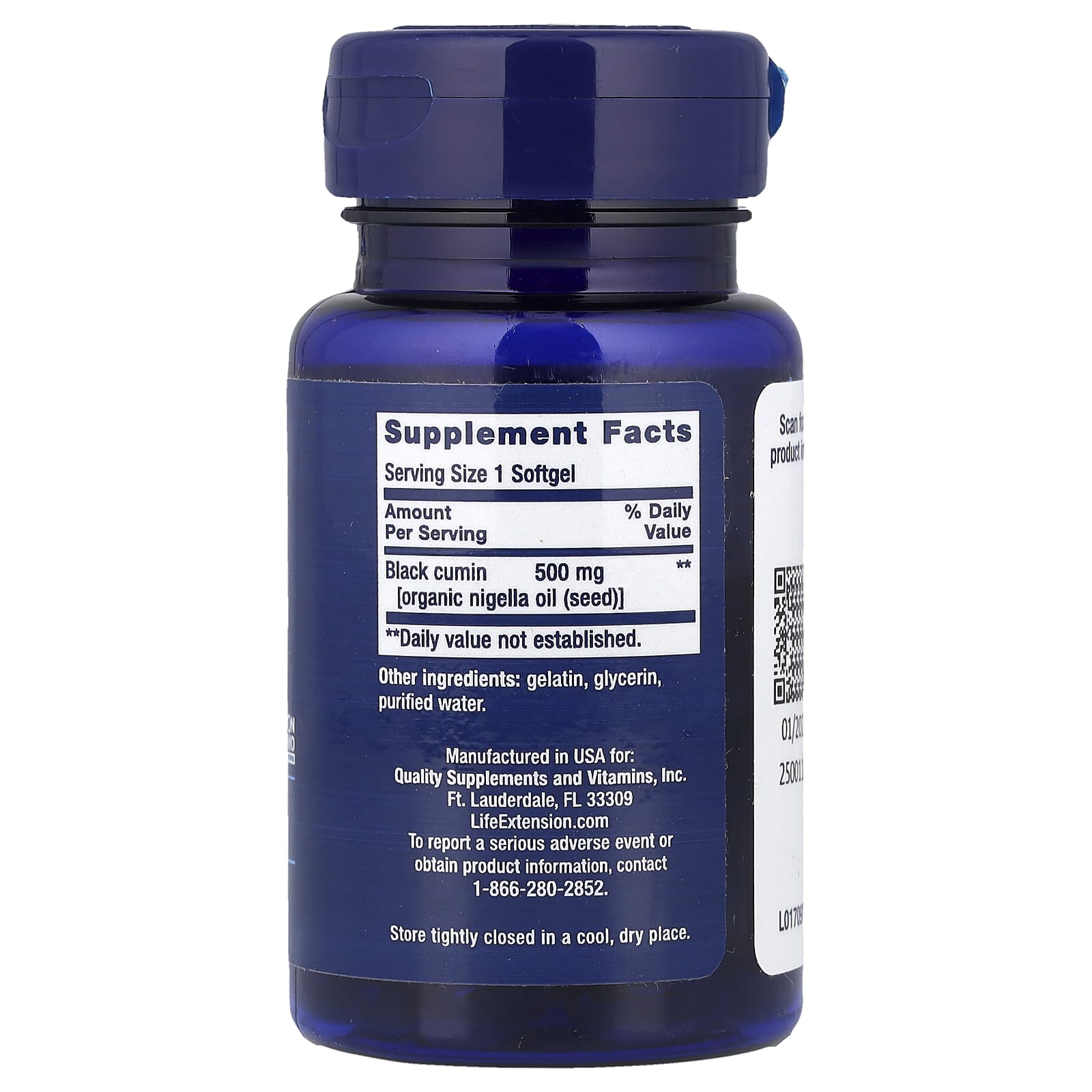 Life Extension, Óleo da Semente de Cominho Preto, 60 Cápsulas Softgel (500 mg por Cápsula Softgel) - Imagem 2