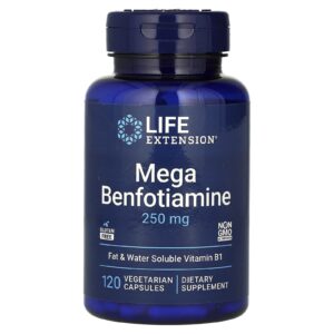 Life Extension, Megabenfotiamina, 250 mg, 120 Cápsulas Vegetarianas
