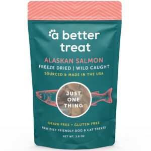 A Better Treat Dog & Cat Treats Freeze Dried Alaskan Salmon -- 3 oz
