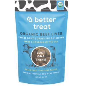 A Better Treat Dog & Cat Treats Freeze Dried Beef Liver -- 3 oz