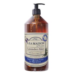 Refil de sabonete líquido francês para as mãos A La Maison - Lavanda e Aloe Vera - 33,8 fl oz