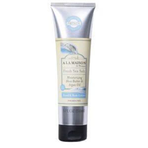A La Maison Loção Hidratante para Mãos e Corpo com Manteiga de Karité e Óleo de Argan e Sal Marinho Fresco - 145 ml