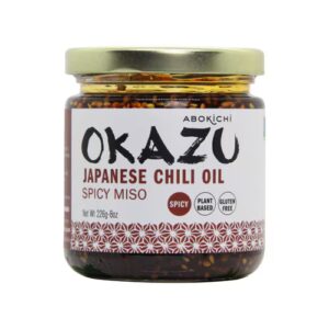 Abokichi OKAZU Pimenta Japonesa Crocante Óleo Miso Apimentado Sem Glúten -- 8 oz